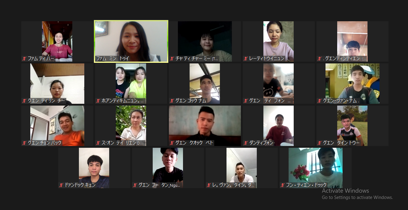 Buổi học online của lớp NB122 - Trung tâm Vilaco